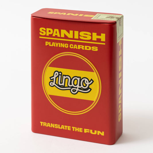 Spanish Travel Playing Cards in Tin Travel Case