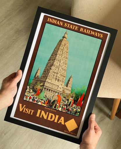 Indian State Railways 1930s Poster