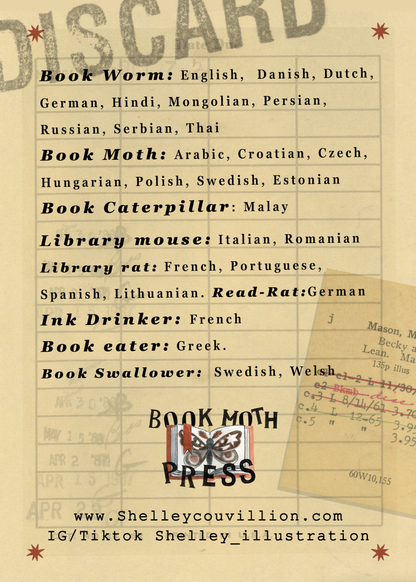 Book Moth - Enamel Pin