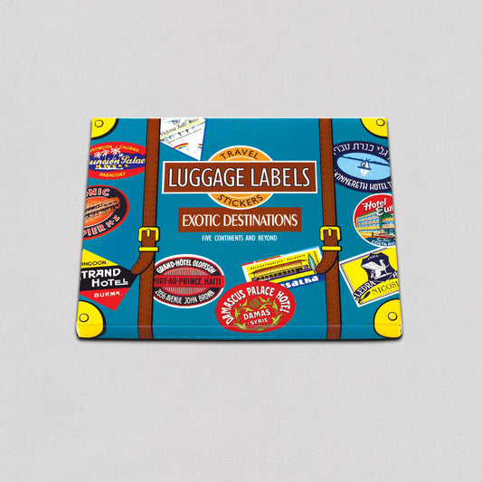 Exotic Destinations - Travel Label Sticker Box