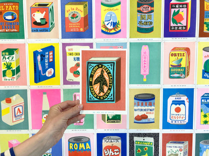 Japanese safety matches Risograph