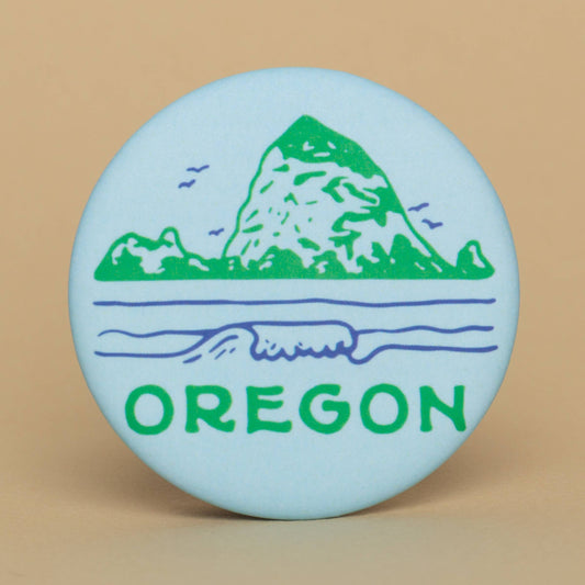 Oregon Coast Round Magnet