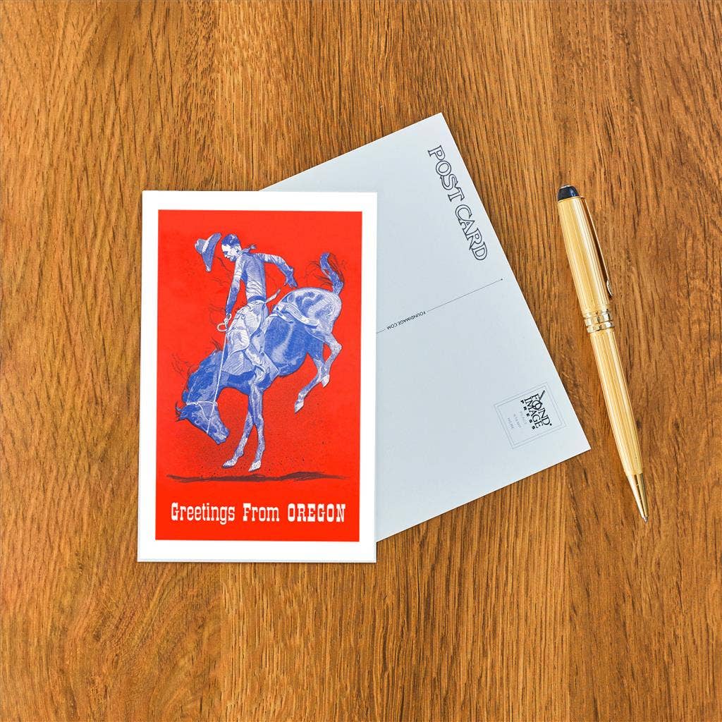 Oregon Cowboy Postcard