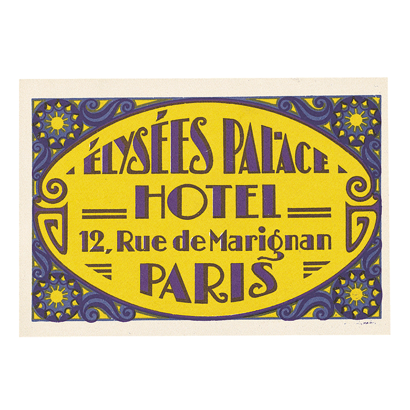 Grand Hotels - Travel Label Sticker Box