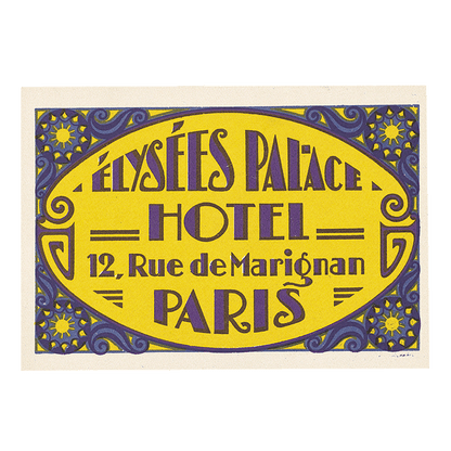 Grand Hotels - Travel Label Sticker Box