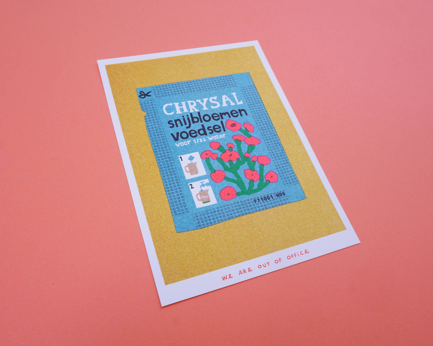 Chrysal flower food Risograph