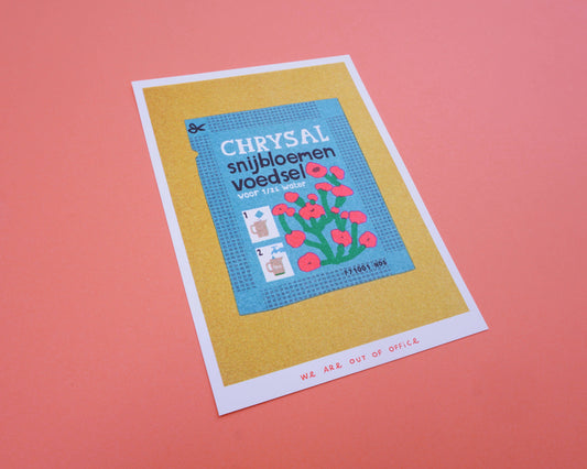 Chrysal flower food Risograph