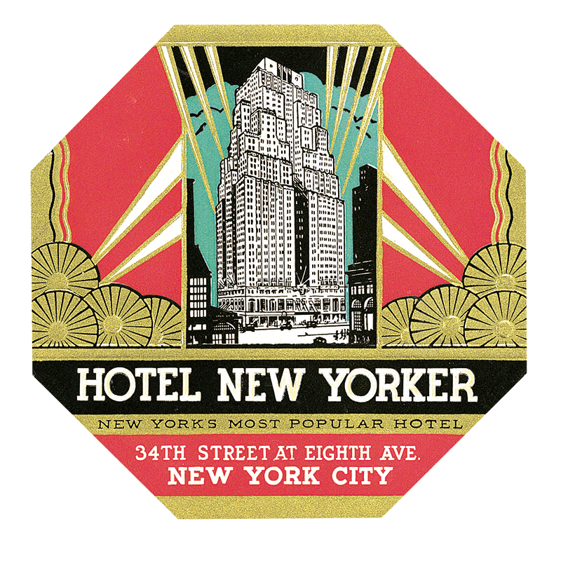 Grand Hotels - Travel Label Sticker Box