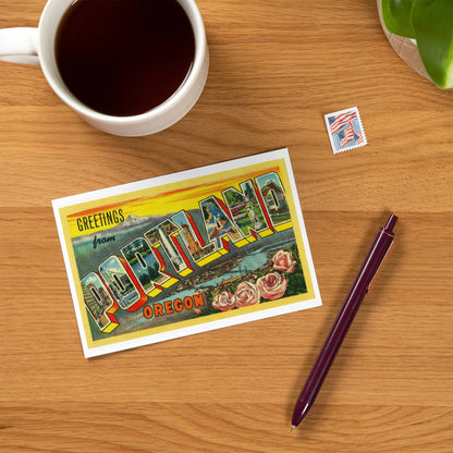 Greetings from Portland Postcard