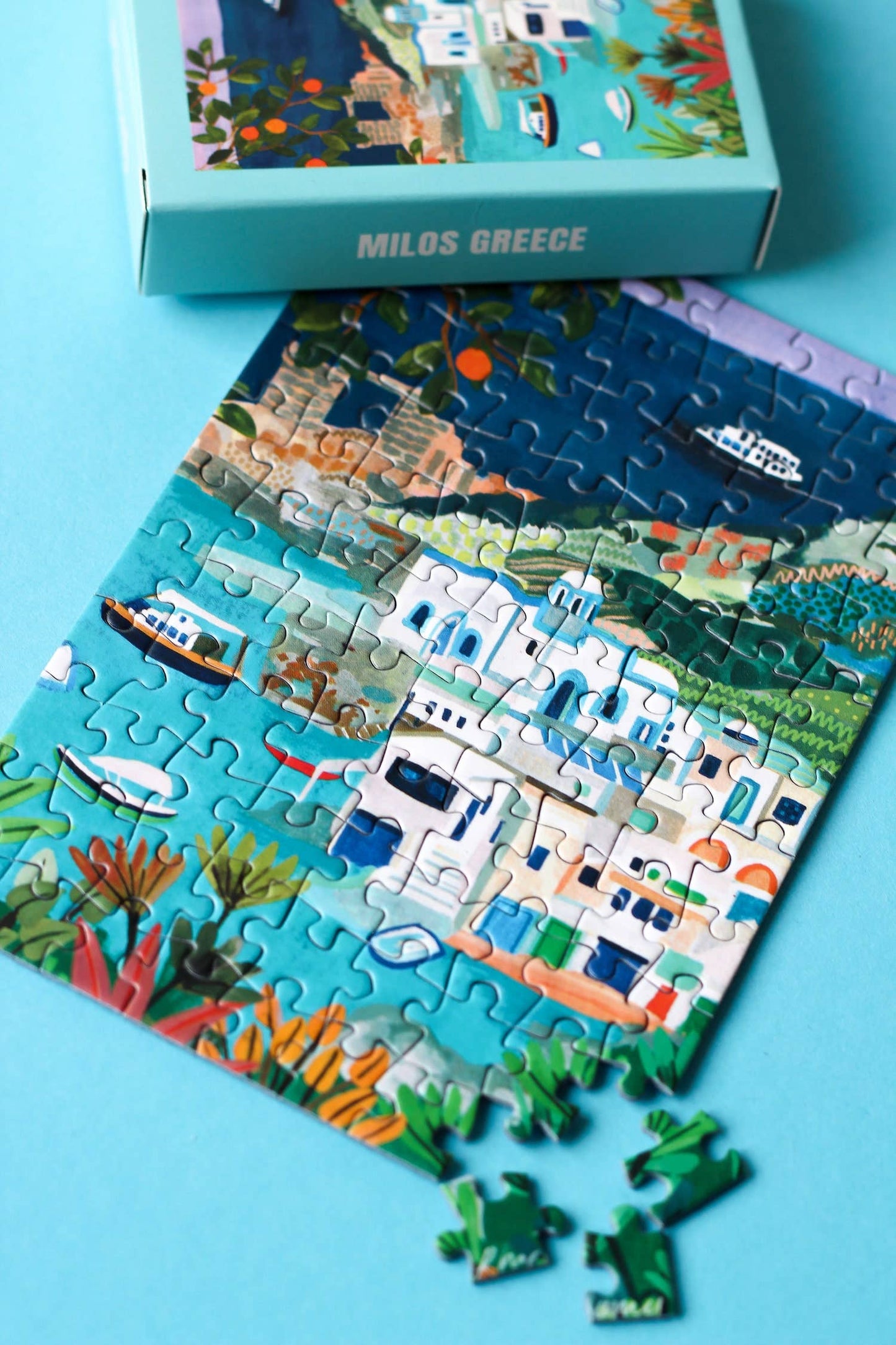 Milos Greece Mini-Puzzle, 99 pieces