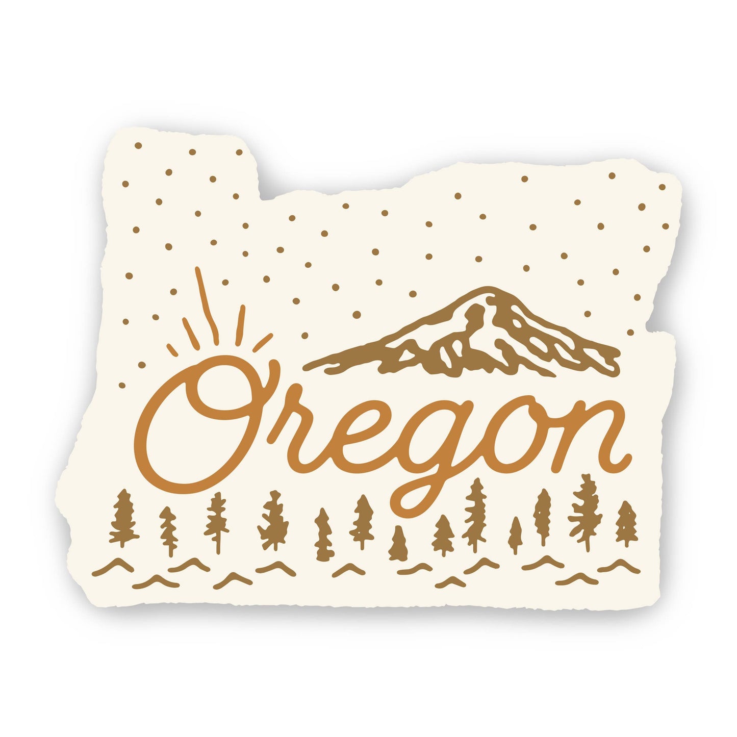 Oregon Mt. Hood Die Cut Postcard