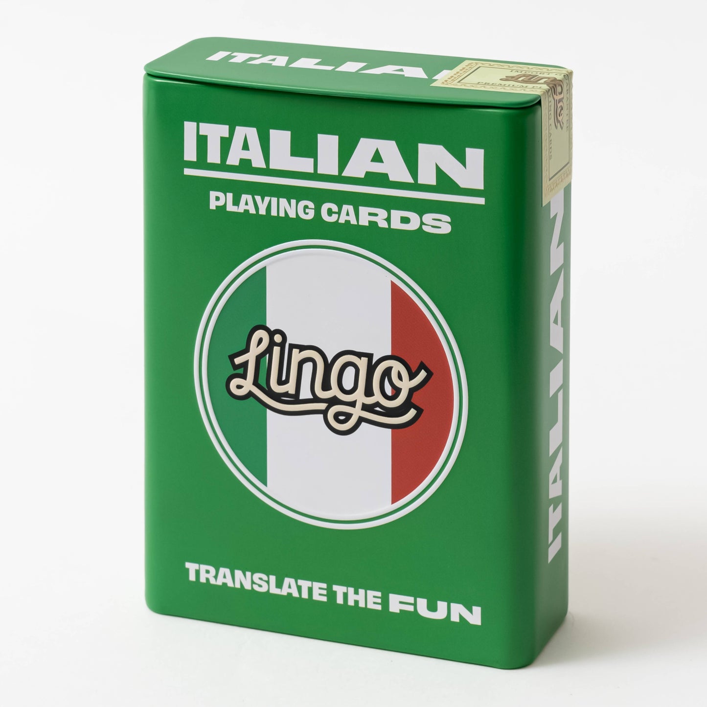 Italian Travel Playing Cards in Tin Travel Case