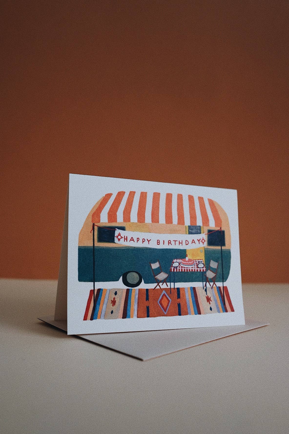 Camper Trailer Birthday Card