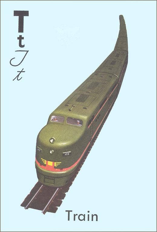 T is for Train Magnet