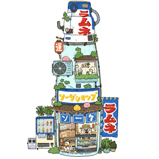 Ramune Soda Vinyl Sticker