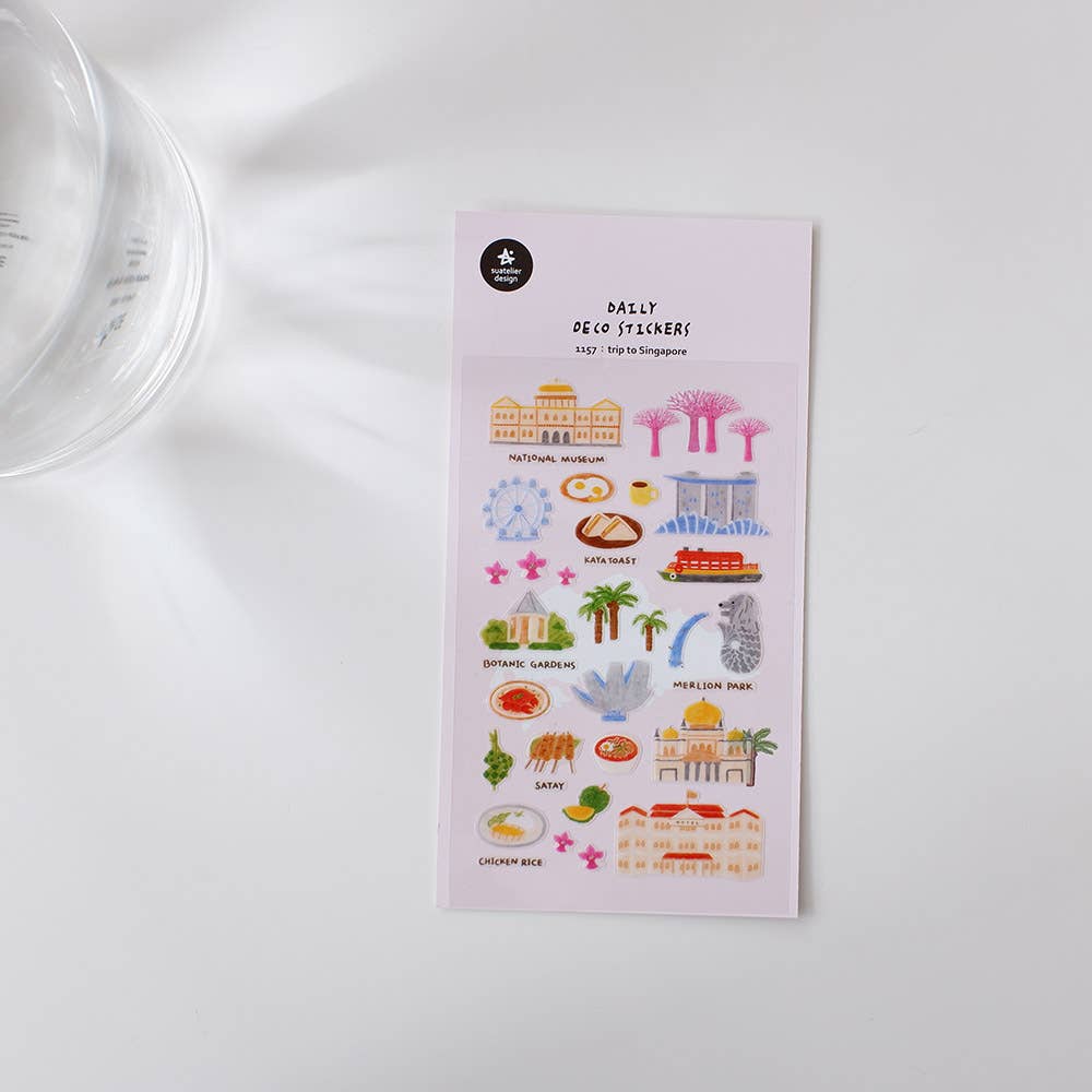 Trip to Singapore Sticker Sheet
