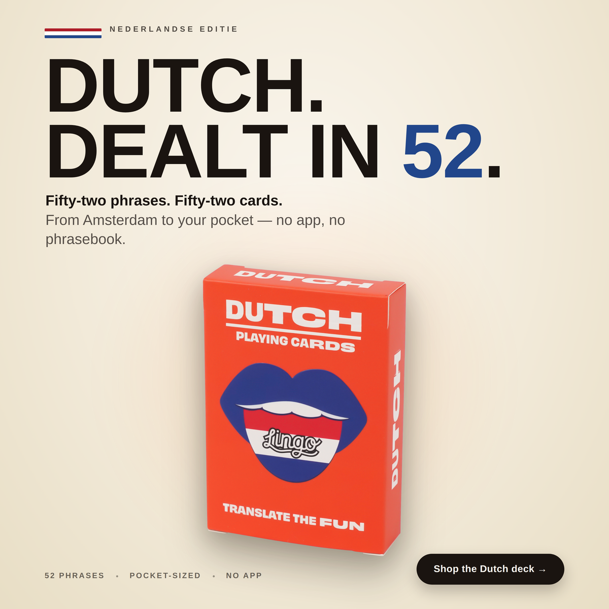 Dutch Travel Playing Cards