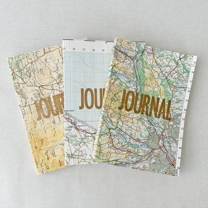 Vintage Map Travel Journal