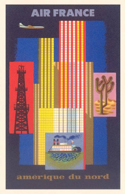 Air France North America Art Print