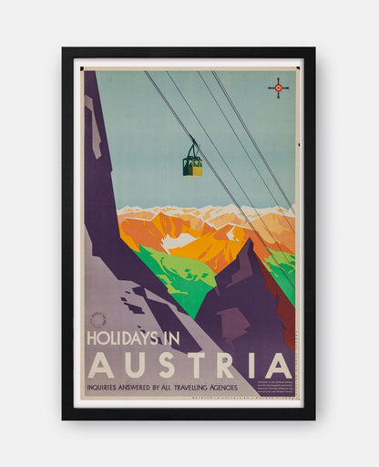 Holidays in Austria (Austrian Federal Ministry for Commerce and Traffic) 1930s Poster