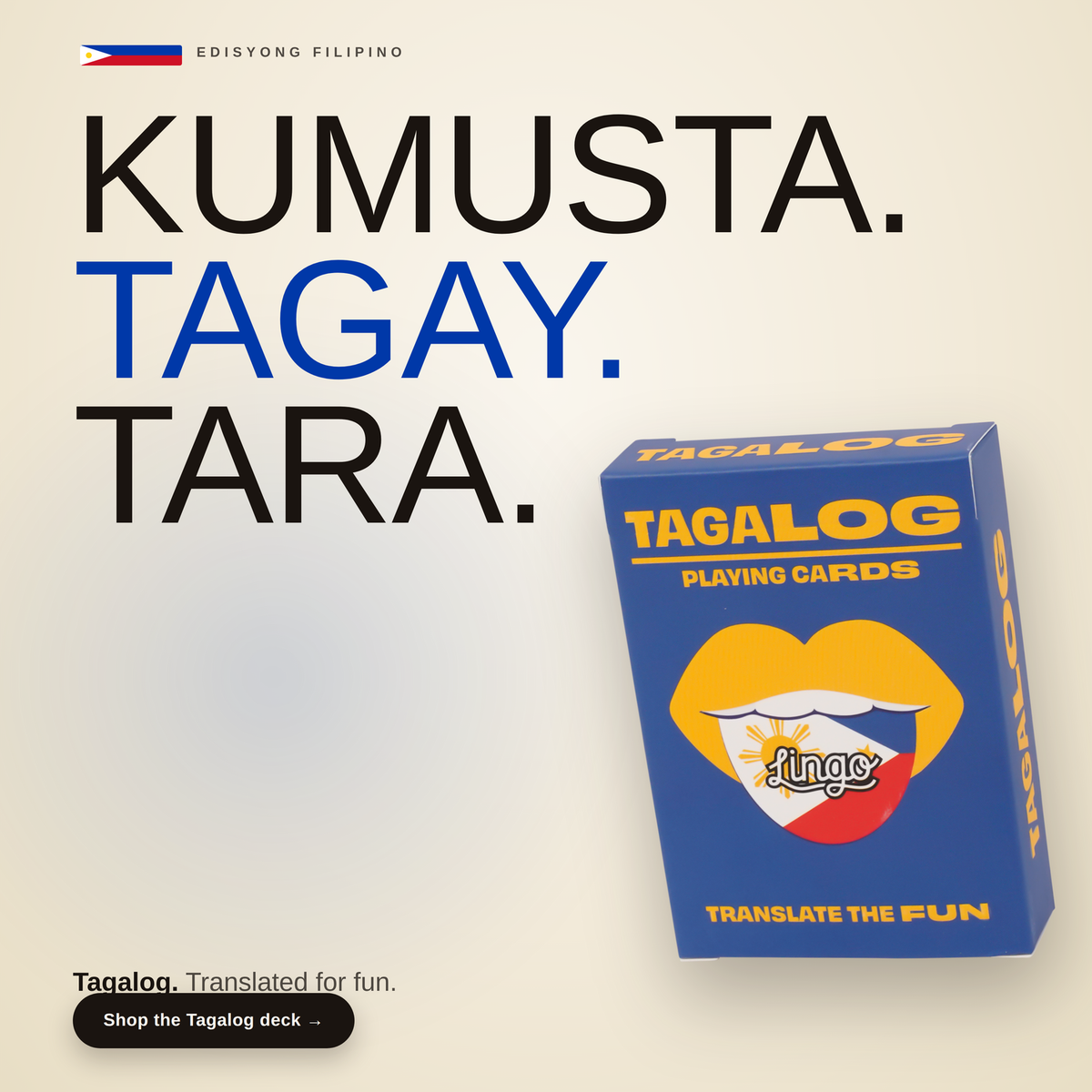 Tagalog Travel Playing Cards