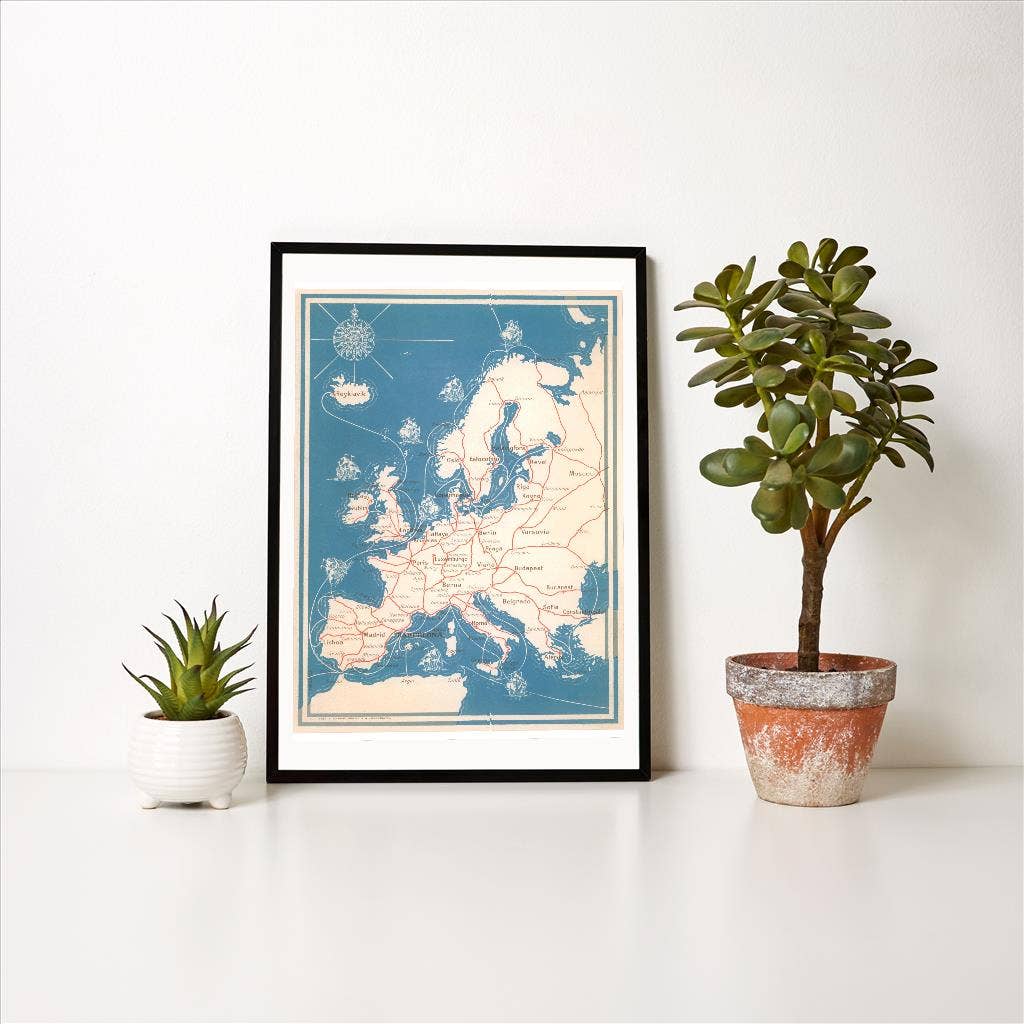 European Routes Art Print
