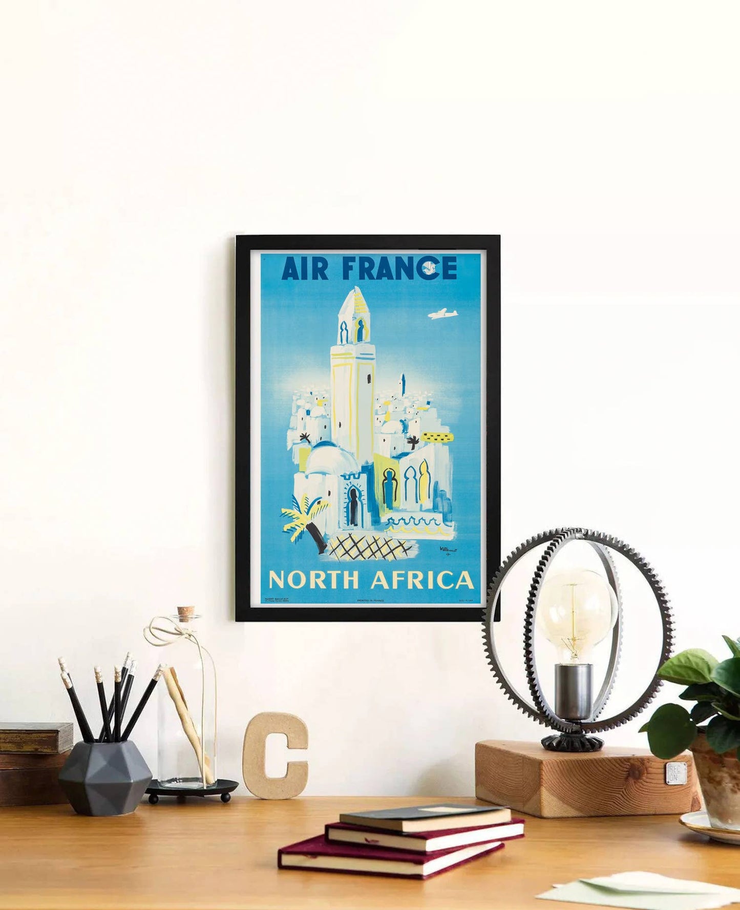 Air France North Africa 1946 Travel Poster