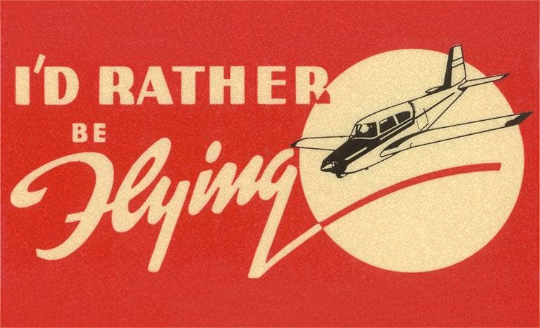 I'd Rather Be Flying Magnet