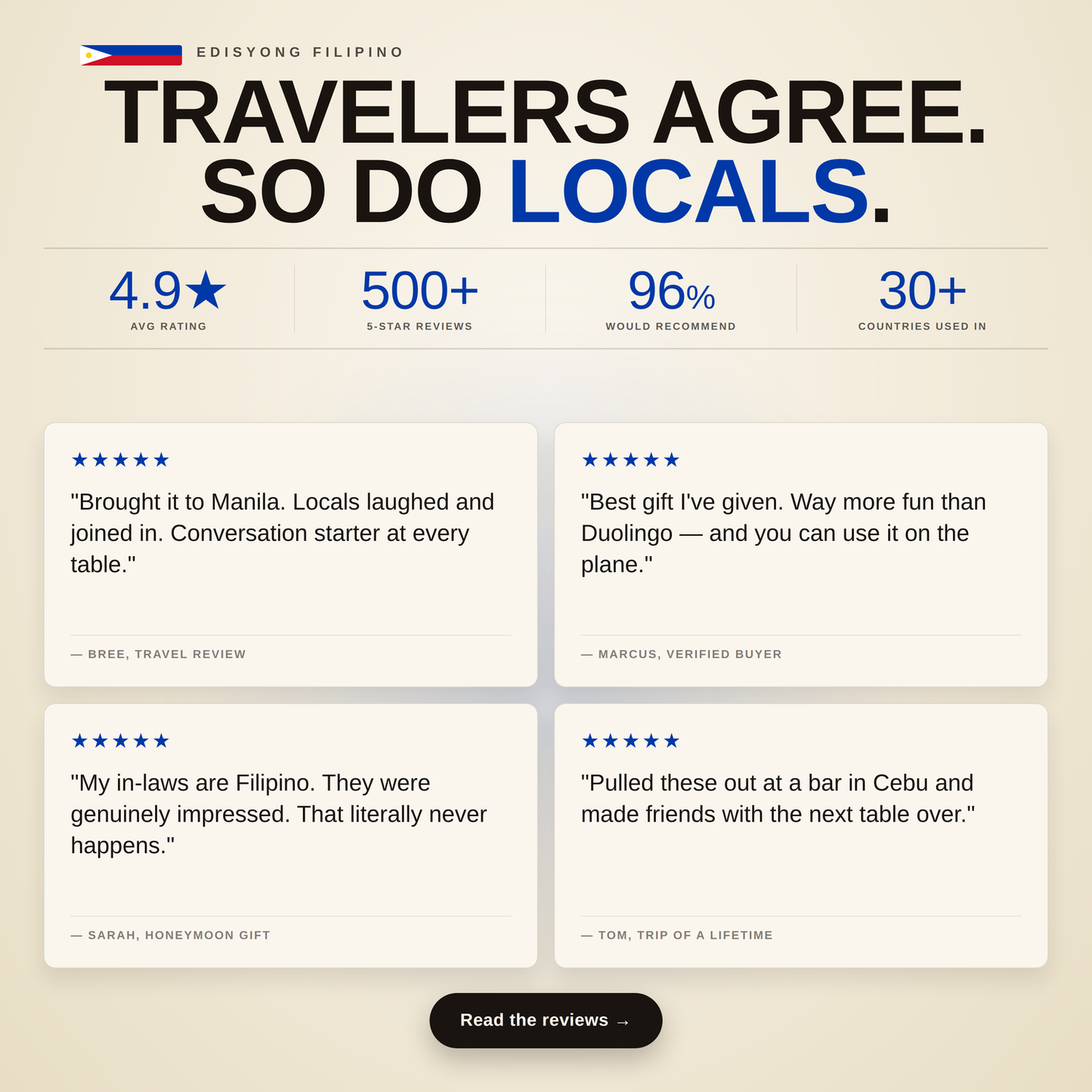 Tagalog Travel Playing Cards