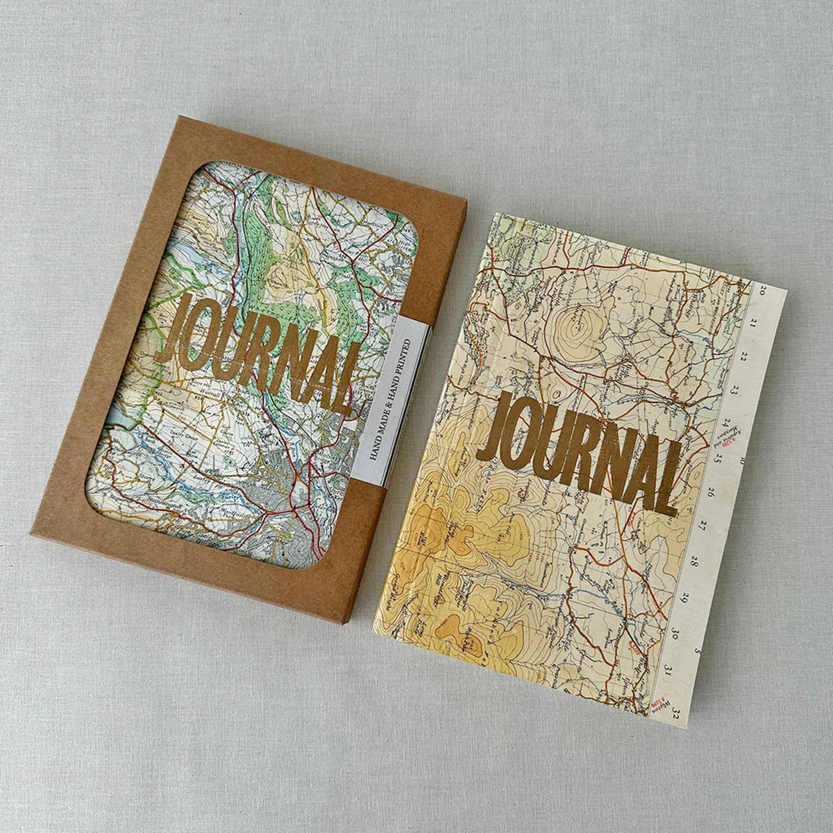 Vintage Map Travel Journal