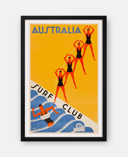 Australia (Surf Club) 1936 Poster