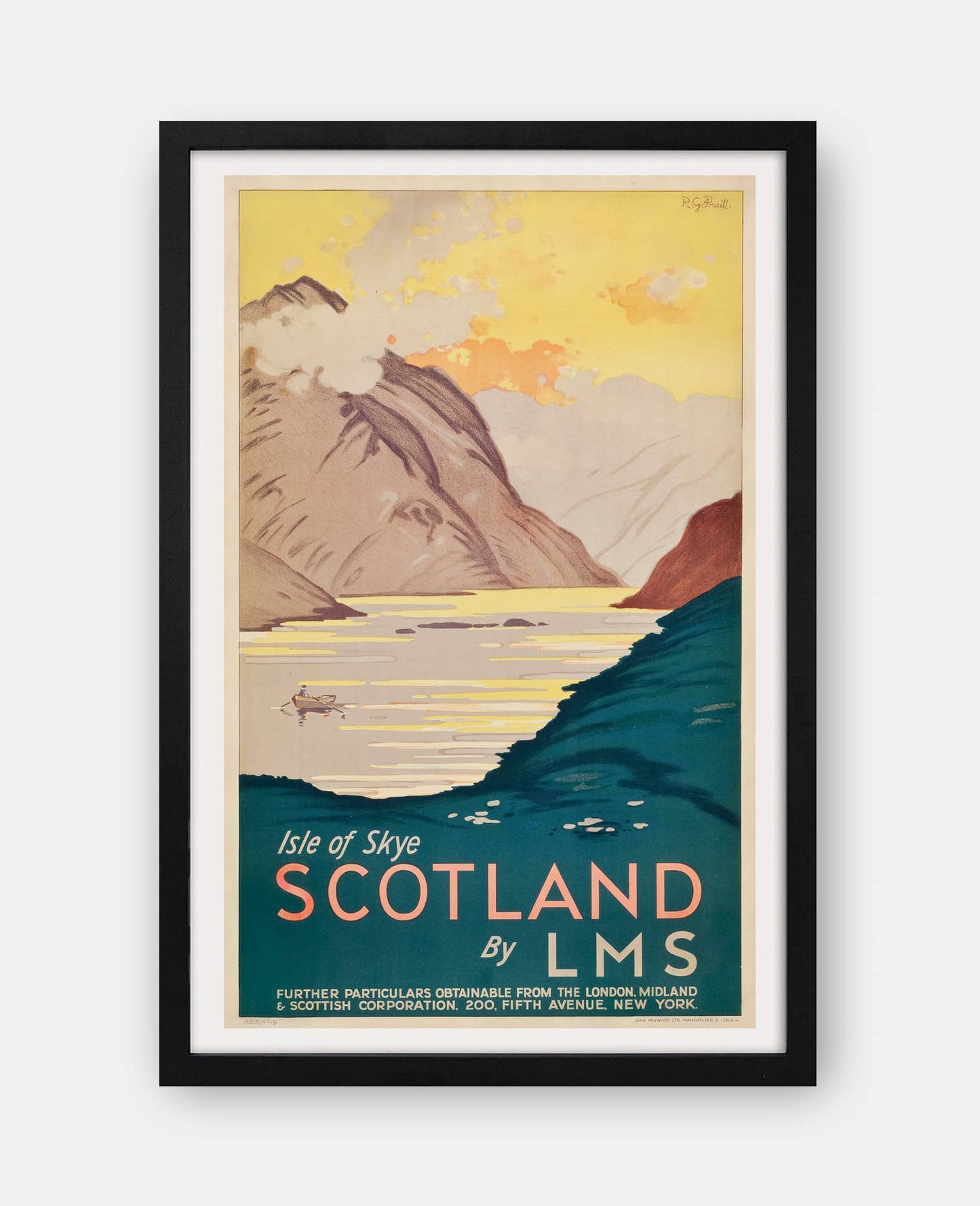 Scotland by LMS (Isle of Skye) 1933 Poster