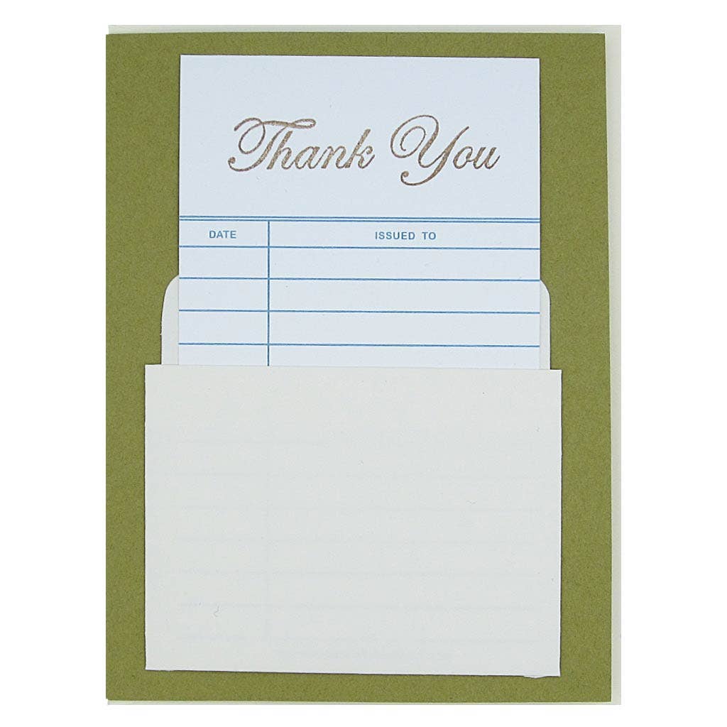 Library Thank You Greeting Card