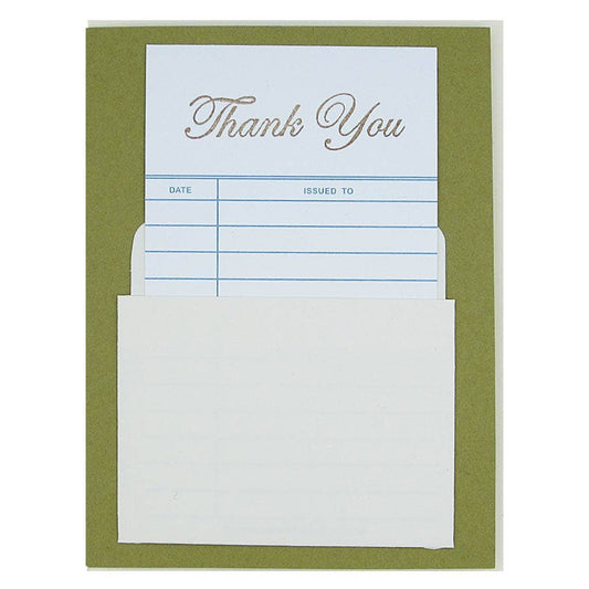 Library Thank You Greeting Card
