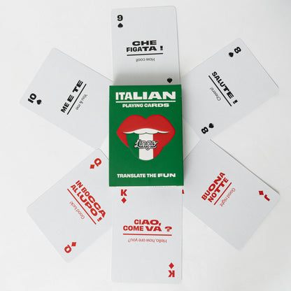 Italian Travel Playing Cards in Tin Travel Case