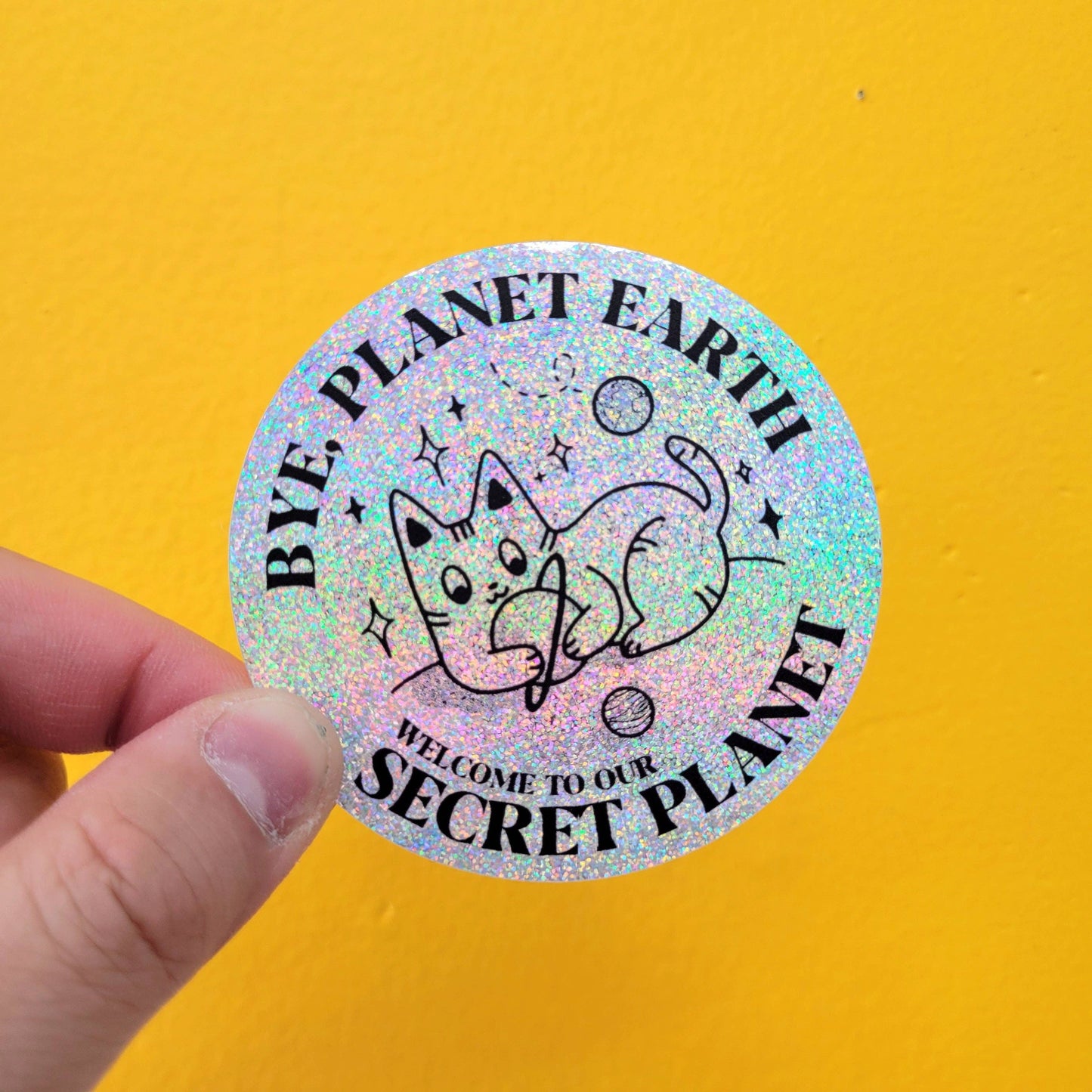 Bye, Planet Earth Vinyl Sticker