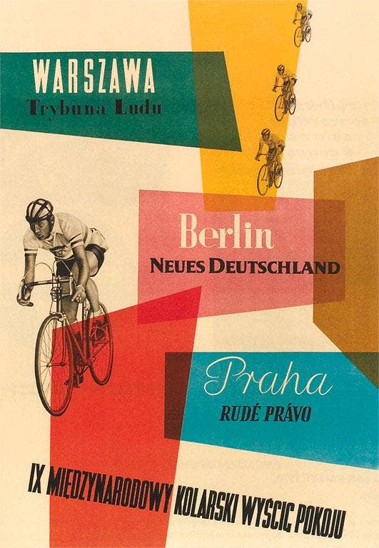 Bicycle Race, Warsaw, Berlin, Prague Art Print