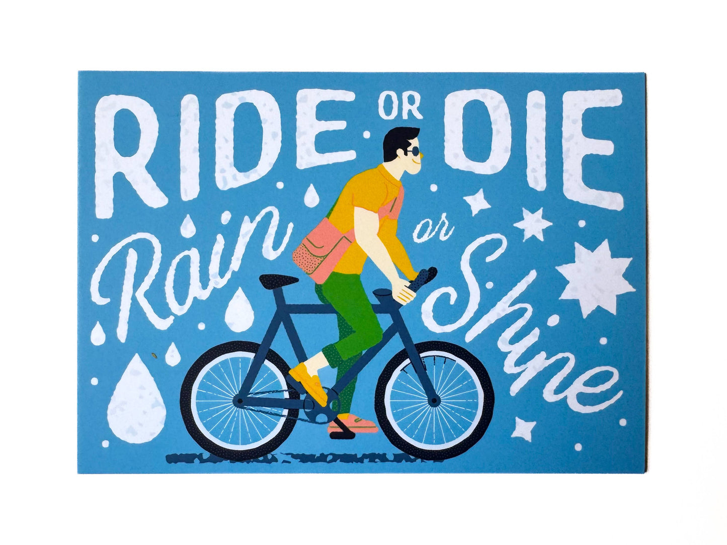 Ride or Die PNW Biker Postcard