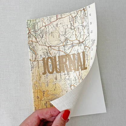Vintage Map Travel Journal