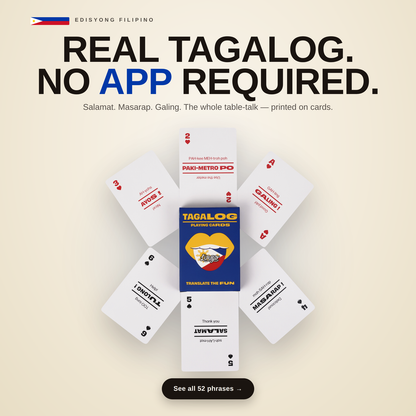 Tagalog Travel Playing Cards