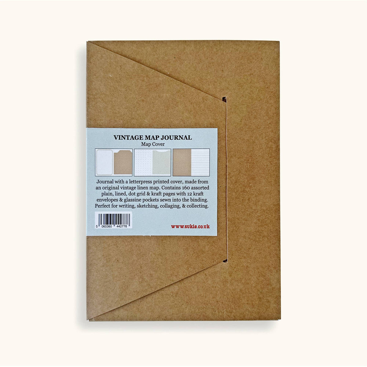Vintage Map Travel Journal