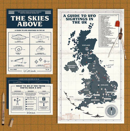 Skies Above England - UFO Aliens Map & Cultural Guide