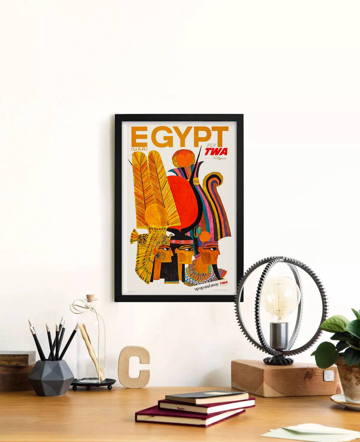 Trans World Airlines 1960s Egypt Travel Poster