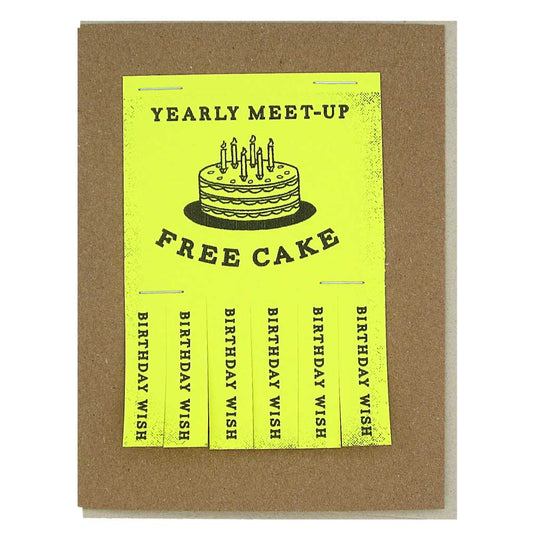 Yearly Meet-up Birthday Greeting Card