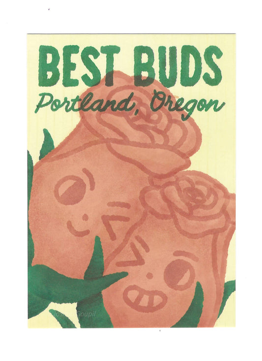Best Buds Portland Oregon Postcard