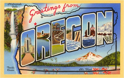 Greetings Oregon Falls Magnet
