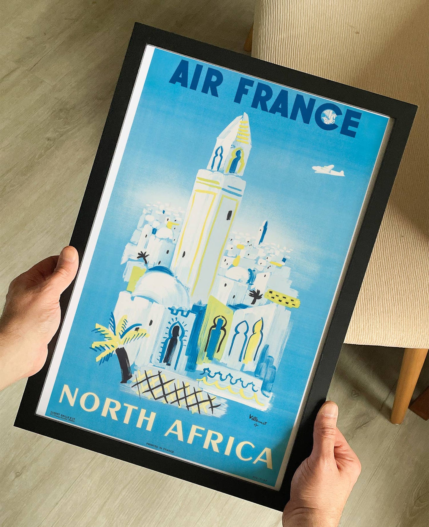 Air France North Africa 1946 Travel Poster