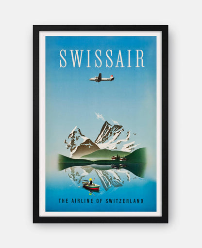 Swissair 1949 Travel Poster