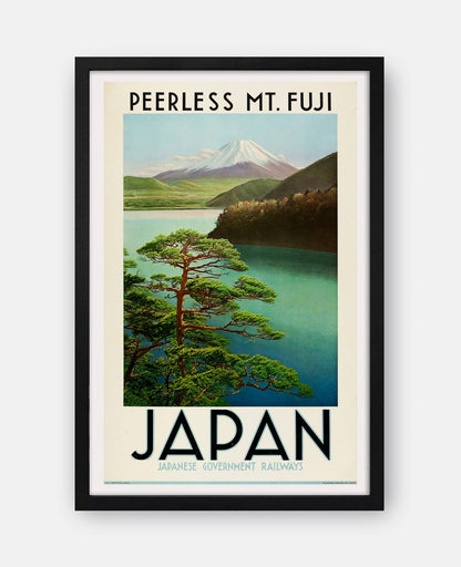 Japanese Government Railways Mt Fuji 1930s Poster