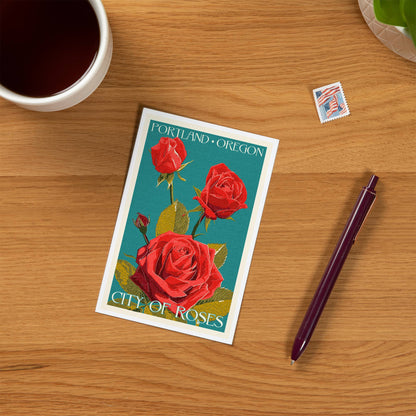Portland City of Roses Postcard
